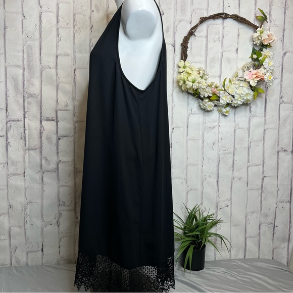 Leith shift dress Crochet trim black XL - Picture 3 of 10